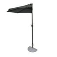 thumbnail image 3 of Bluewave Island Lanai 9-Ft Slate Grey Half Umbrella Polyester Canopy, 3 of 14