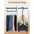 thumbnail image 4 of Organizadores de armario House DAY Magic Hangers, paquete de 8 unidades, color negro, 4 of 8