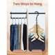 thumbnail image 4 of Organizadores de armario House DAY Magic Hangers, paquete de 8 unidades, color negro, 4 of 8
