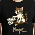 thumbnail image 3 of Nope Cat Design T-Shirt – Anti-Motivational Humor – Unisex Casual Wear, 3 of 6