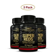 FREZZOR SUPER REDS Capsules, Immune Support & Energy Boost, UAF 1000+ Superfood Antioxidants, 3 Bottles, 270 Capsules
