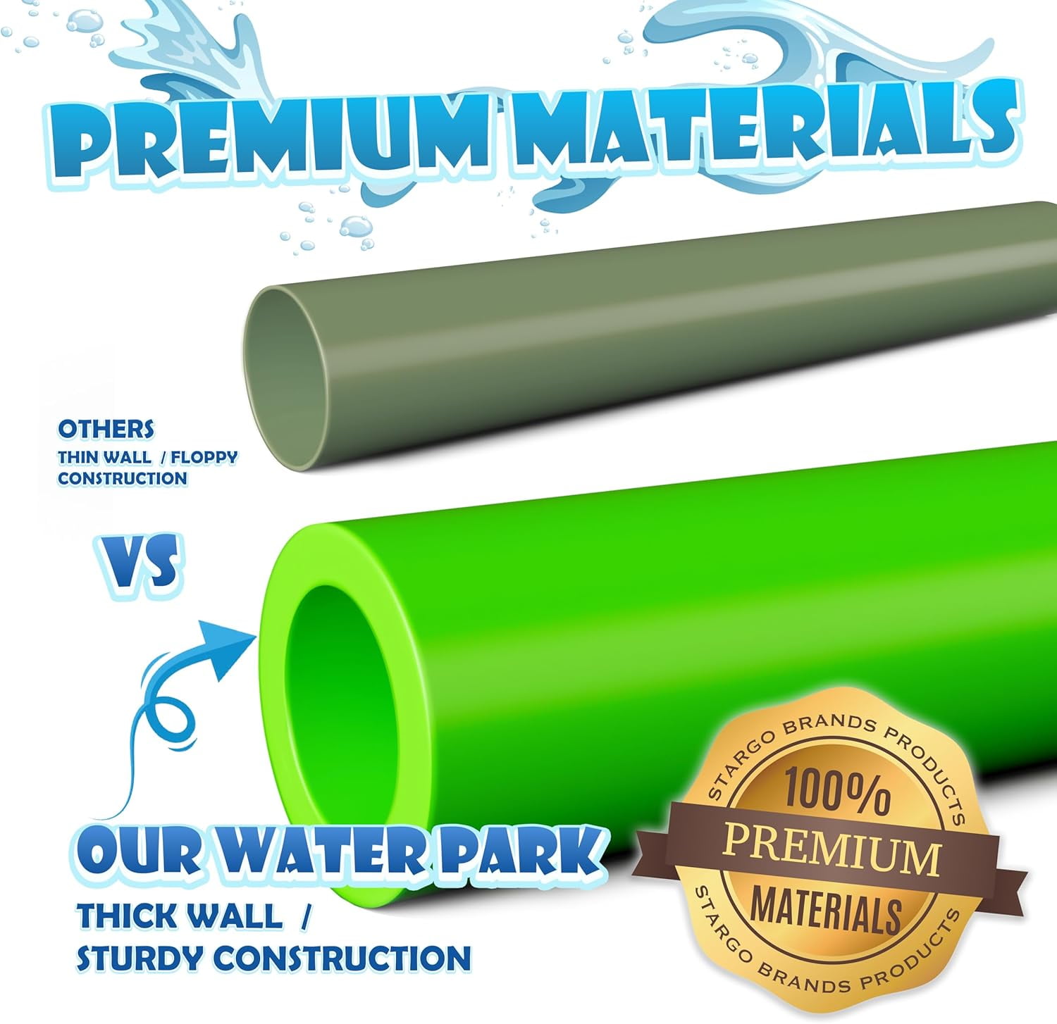 Kids Water Park Sprinkler Tunnel with Dunk Bucket for Kids | Outdoor Water Park for Kids Backyard Activity Summer Water Toy for Kids Outside