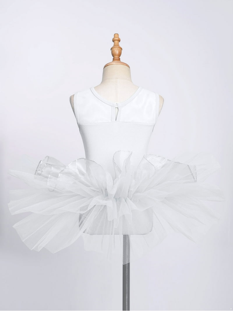 Yeahdor Girls Ballerina Costume, Sequined Flower Ballet Tutu Dress