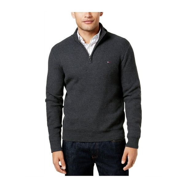 Tommy Hilfiger - Tommy Hilfiger Mens Quarter-Zip Pullover Sweater ...