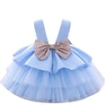 thumbnail image 2 of MSemis Babys Flower Girls Sleeveless Sequins Bowknot Dress Satin Birthday Party Ball Gown, 2 of 2