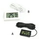 thumbnail image 3 of Sidaley Termómetro digital con sonda 2M LCD Detector de temperatura Refrigerador de cocina Incubadora Higrómetro Medidor Tanque de peces Electrónica Blanco, 3 of 6