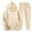 h20-0709-Beige, variant on Men's Hoodie Tracksuit 2 Pieces Set Athletic Casual Hooded Sweatshirt and Joggers Set Sweatsuit Outfits Gym