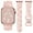 Pink/White, variant on TOYOUTHS Christmas Engraved Silicone Band Compatible with Apple Watch Band for Women38/40/41/42/44/45/46/49mm, Holiday Soft Silicone Sport Strap for iWatch Ultra SE Series 10 9 8 7 6 5 4 3