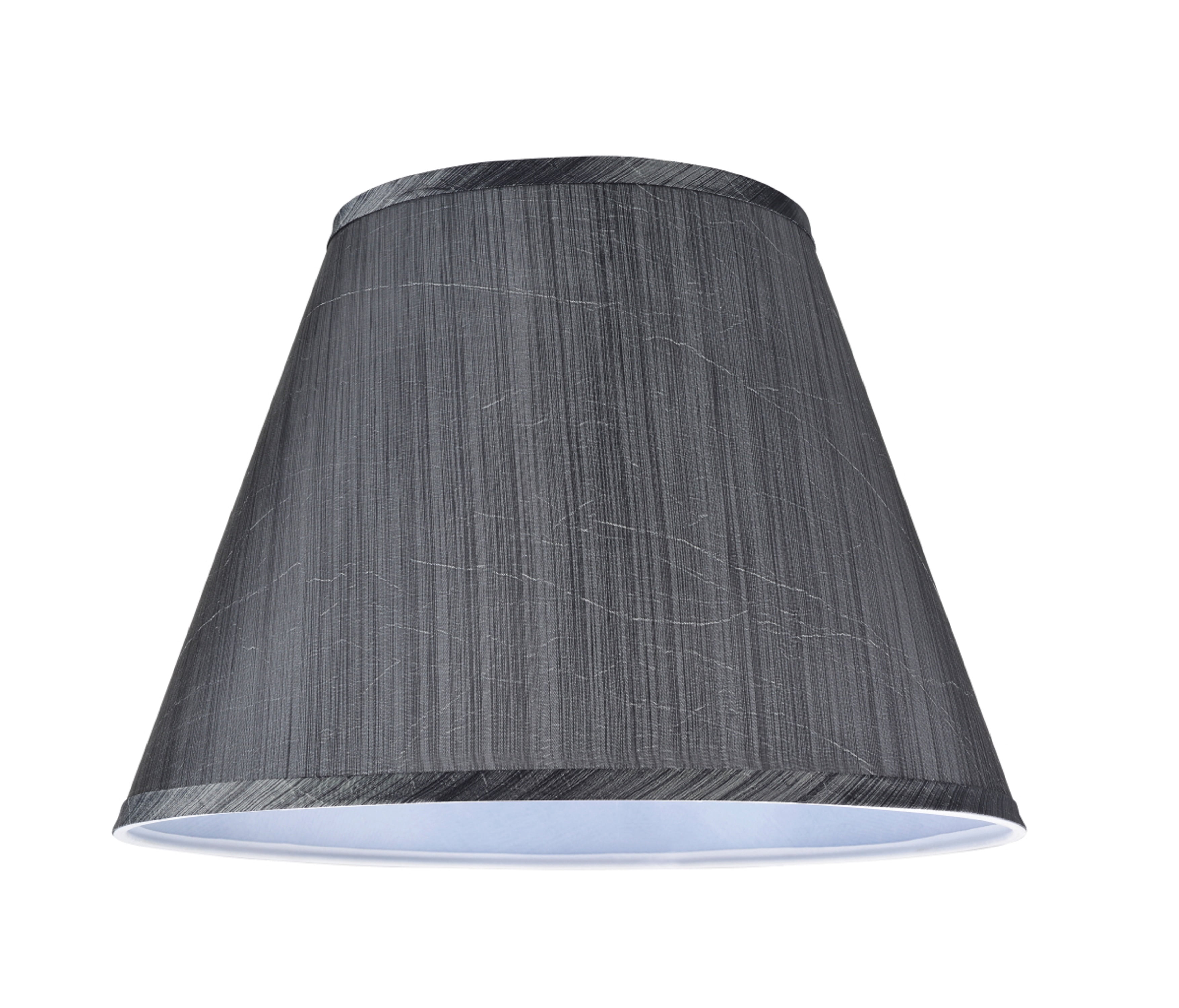 Aspen Creative 32185, Transitional Hardback Empire Shaped Spider Construction Lamp Shade in Grey & Black, 13" wide (7" x 13" x 9 1/2")
