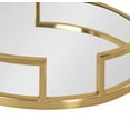 thumbnail image 3 of Kate and Laurel Gohana Modern Mirrored Tray, 16 Inch Diameter, Gold, Decorative Round Mirror Tray for Storage and Display, 3 of 7
