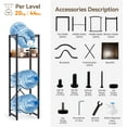 thumbnail image 7 of 5 Gallon Water Bottle Jug Holder, Water Jug Stand with 55mm Water Dispenser Valve, Heavy Duty Water Bottle Storage Rack with Wooden Storage Tier for Kitchen, Home and Office, 7 of 7