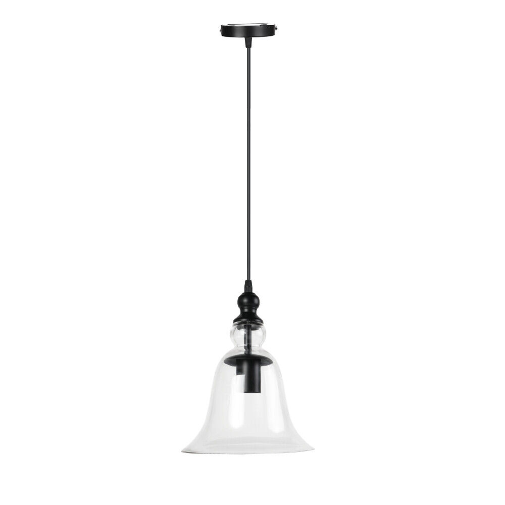 Modern Industrial Glass Shade Loft Cafe Pendant Light Ceiling Fixture
