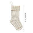 thumbnail image 3 of Farmhouse Knitted Christmas Stocking 18 Inch, Rustic Cable Knit Personalized Stocking, Boho Style Fireplace Hanging Decor for Xmas Family Holiday-1pcs,Red, 3 of 7