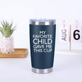 thumbnail image 3 of Gifts for Dad from Daughter Son - My Favorite Child Gave Me This Cup - Funny Mug Birthday Gifts for Dad Men Father Husband - 20 Oz Tumbler Navy Blue, 3 of 6