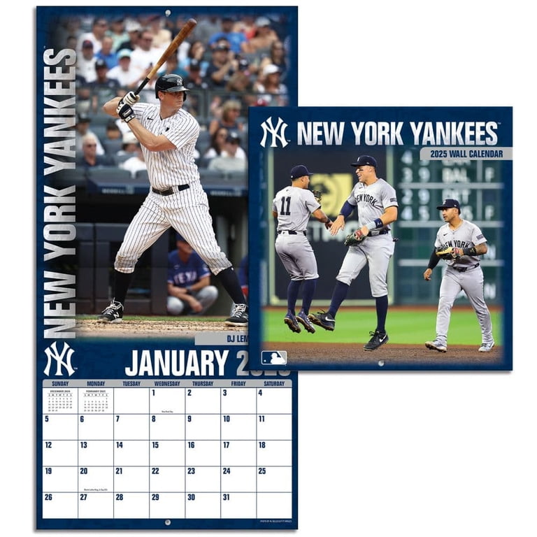 Turner Licensing, MLB New York Yankees 2025 Mini Wall Calendar 
