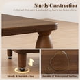 thumbnail image 5 of Small Side Table with 3-Tier Shelf, Narrow Wood End Table for Small Spaces, Living Room Bedroom, Walnut, 5 of 8