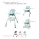 thumbnail image 4 of Silla Periquera D'bebé Eat And Rock Convertible A Mecedora Azul, 4 of 5