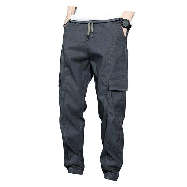 Pantalon cargo para hombre Pantalones rectos de pierna ancha Pantalones de senderismo Pantalones de trabajo con bolsillos Cintura alta Street Trendy