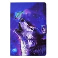 thumbnail image 3 of SaniMore for HD 10 & HD 10 Plus Tablet (11th Generation, 2021 Release) Case, PU Leather Wallet Flip Case Auto Wake/Sleep Card Slots Multiple Viewing Angles Full Wrap Protective Fashion Case, Wolf, 3 of 7