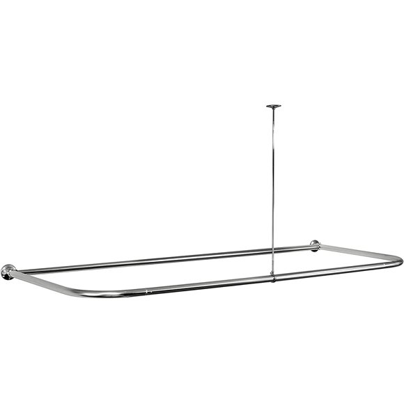 L Shower Rod Ceiling Support