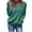 Green, variant on Women's Long Sleeve V Neck Pullover Tops Oversized Chunky Knitted Loose Jumper Sweaters