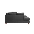 thumbnail image 6 of Bobkona Kipp Reversible Sectional Set with Ottoman in Blue Grey, 6 of 11