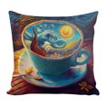 thumbnail image 1 of Funda Almohada Punto Aguja A Mano Copa Hilo Algodón Ecológico 11CT 45x45cm para Adultos, 1 of 9