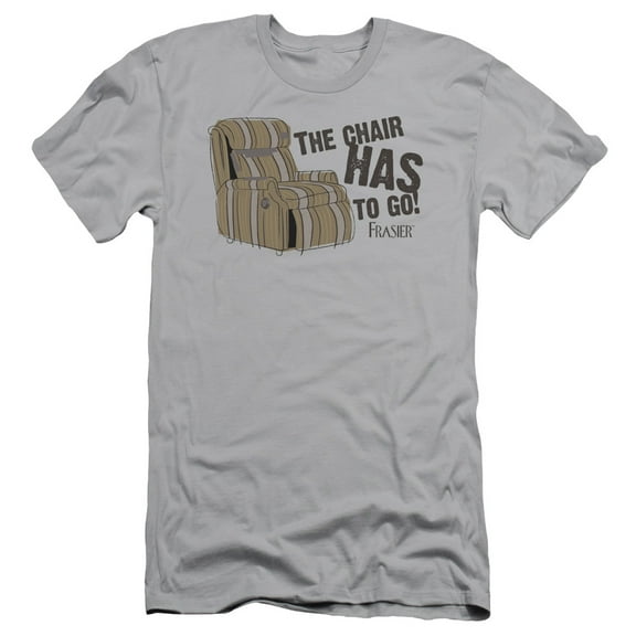 Frasier The Chair Adult 30/1 T-Shirt Silver