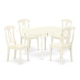 thumbnail image 2 of East West Furniture Dining Room Set Linen White, MZKE5-LWH-W, 2 of 5