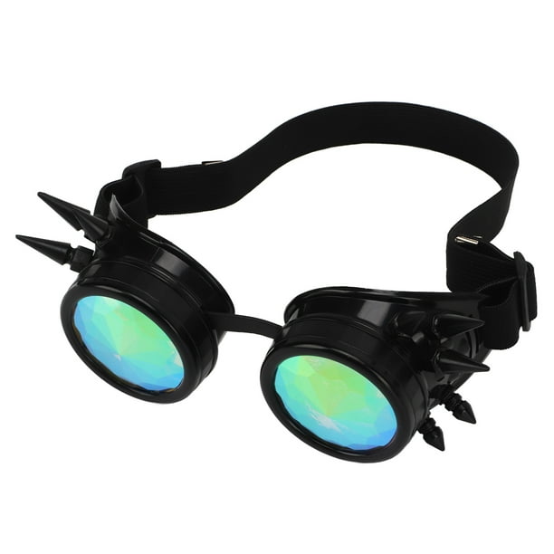 Gafas Retro Steampunk con Lentes de Caleidoscopio Apoyo Nasal Ajustable y Banda Elástica para Fiestas Halloween ANGGREK Otros