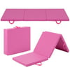 Best Choice Products 6 Exercise Tri-Fold Gym Mat For Gymnastics, Aerobics, Yoga, Martial Arts - Pink