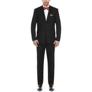 Adessi Men's Stretch Slim Fit Two Piece Suit
