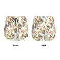 thumbnail image 5 of Lsque Wild Exotic Birds And Flowers Printed Women's Running Shorts with Liner Pockets,Elastic Quick Dry Workout Athletic Gym Yoga Shorts,Womens High Waist Shorts-Large, 5 of 9