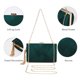 thumbnail image 3 of Bolso de noche con borlas YAPAIOU de Clutch Purses, verde para mujer, 3 of 6
