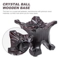 thumbnail image 2 of Weiweiguan 1Pc Crystal Ball Wooden Base Decorative Yellow River Stone Base Exquisite Rack (As Shown), 2 of 6