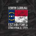 thumbnail image 4 of Inktastic Established November 21, 1789 North Carolina Flag Boys or Girls Baby Bodysuit, 4 of 5