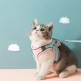 thumbnail image 2 of Arneses para Gatos Yashi con Correas Chaleco de Malla Suave Reflectante Ajustable S Rosa, 2 of 5