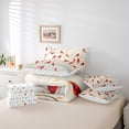 thumbnail image 4 of Erosebridal Cardinal Bird Bedding Sets Full Size, Tree Branches Comforter Sets with Sheets, 7-Piece, 4 of 5