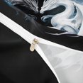 thumbnail image 4 of meiyoeat Yin Yang Dragon Twin Duvet Cover for Boys, Frost Magic Animal Twin Bedding, Black White, Black Reversible, 2-Piece, 1 Duvet Cover and 1 Pillowcase, 4 of 6
