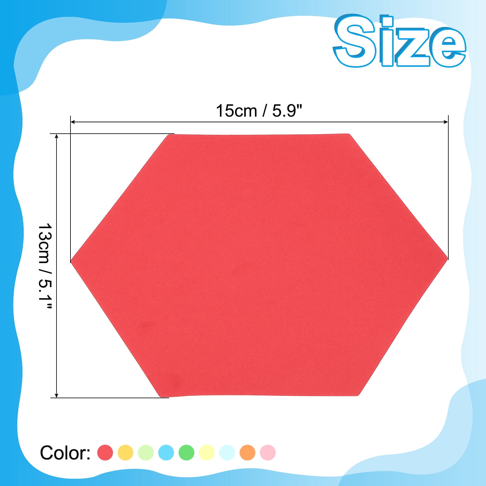 Unique Bargains Bulletin Board Paper Cut Outs Decorations for DIY Crafts ["Hexagon"]