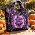 thumbnail image 3 of Halloween Quilted Tote Bag,Reusable Shopping Tote Large Capacity Trick or Treat Bag Fall Gift for Women Daily Commute Travel Shoulder Strap Handbag, 3 of 5