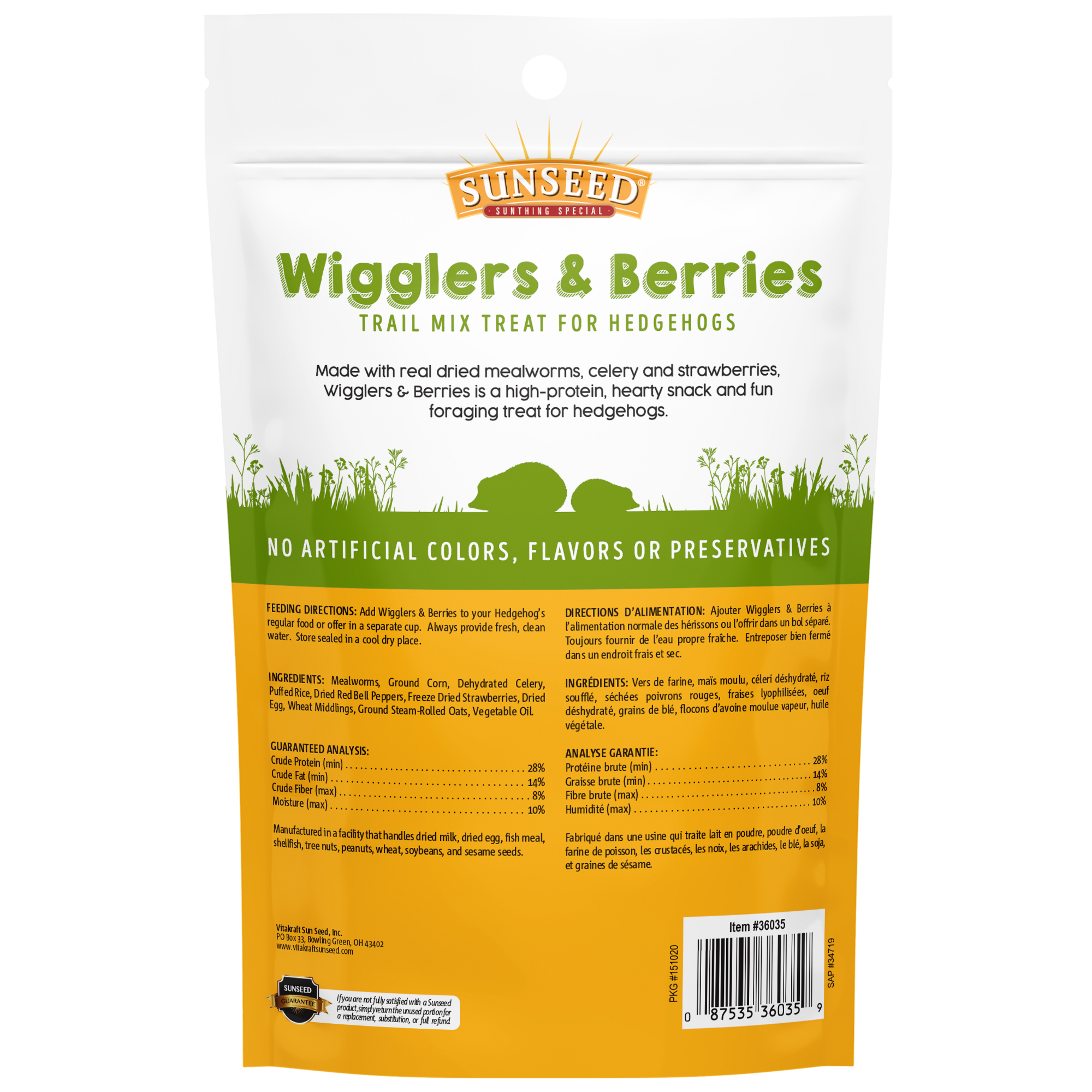 Vitakraft Vita Prima Wigglers & Berries Hedgehog Treat, 2.5 oz photo 4