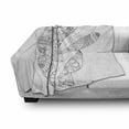 thumbnail image 3 of Sloth Soft Flannel Fleece Throw Blanket, Smiling Animal on Tree with Various Floral Details Monochrome Wildlife, Cozy Plush for Indoor and Outdoor Use, 60" x 80", Black White, by Ambesonne, 3 of 6