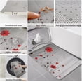 thumbnail image 4 of Kitchen Floor Mats, Farmhouse Red Poppy Flower Wood Plank 2 PCS Anti Fatigue Area Runner Rugs Set Blossom Wild Floral Non-Slip Bathroom Comfort Standing Mat Home Decor, 4 of 5