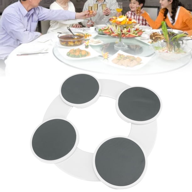 Plato De Servicio Para Mesa De Comedor, Mesa De Comedor Redonda, Bandeja Giratoria, Riel Deslizante Para Cocina