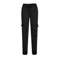 thumbnail image 4 of Tdoqot Mens Pants With Pockets Straight Leg Casual Slim Fit Mens Sweatpants Black Size XL, 4 of 6