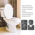 thumbnail image 3 of Cateissary Lo más nuevo, 3 unidades/juego de fundas para asiento de inodoro, alfombrilla antideslizante para baño, alfombras lavables florales para baño, Decoración del hogar TYPE6 5 # Cateissary JJ25268-06, 3 of 6