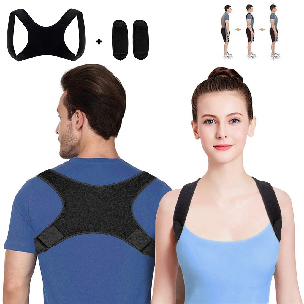 Back Correct Humpback Muscle Spasm Posture Clavicle Corrector Brace