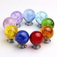 thumbnail image 2 of 1Pc 30MM Single Hole Bubble Crystal Knobs Glass Cabinet Knobs Drawer Pulls Handle for Home, Cabinet, Drawer and Dresser, 2 of 8