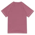 thumbnail image 6 of FORMRS Boys Rash Guard with Short Sleeves UPF 50+ Swim Shirts Sizes 3-12T, Pink Brown Pattern, 6 of 6